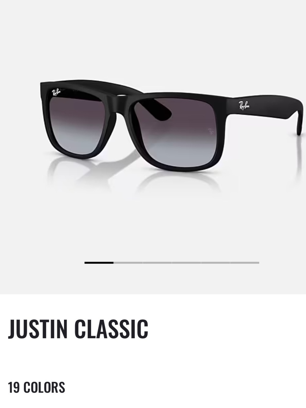 Ray-Ban Black Sunglasses with black lenses
